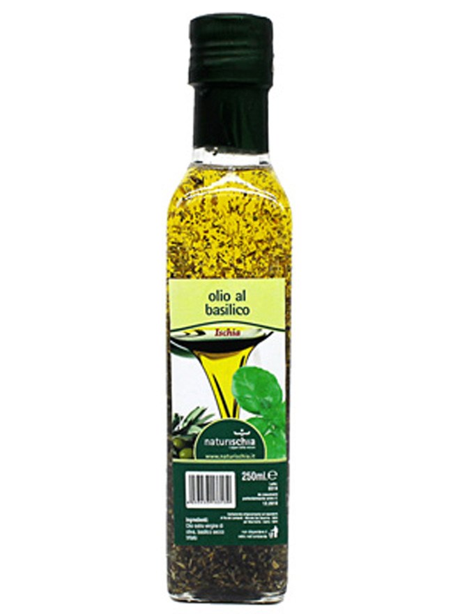 Olio extravergine di oliva aromatizzato al basilico